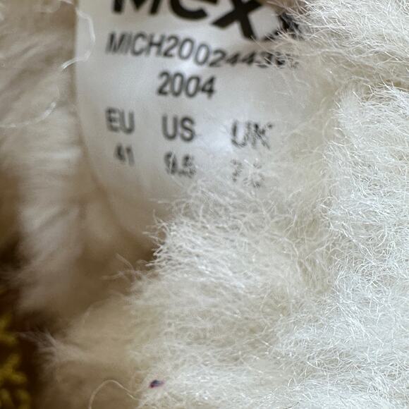 Mexx Womens Size 9.5 US Suede Shearling Boot Chestnut Fur Lined Ankle Platform - Picture 7 of 14